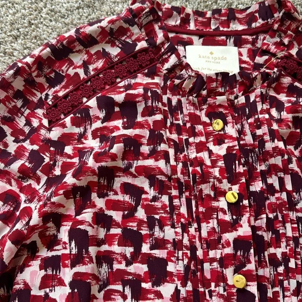 Kate Spade New York 100% Silk Shift Dress | Large